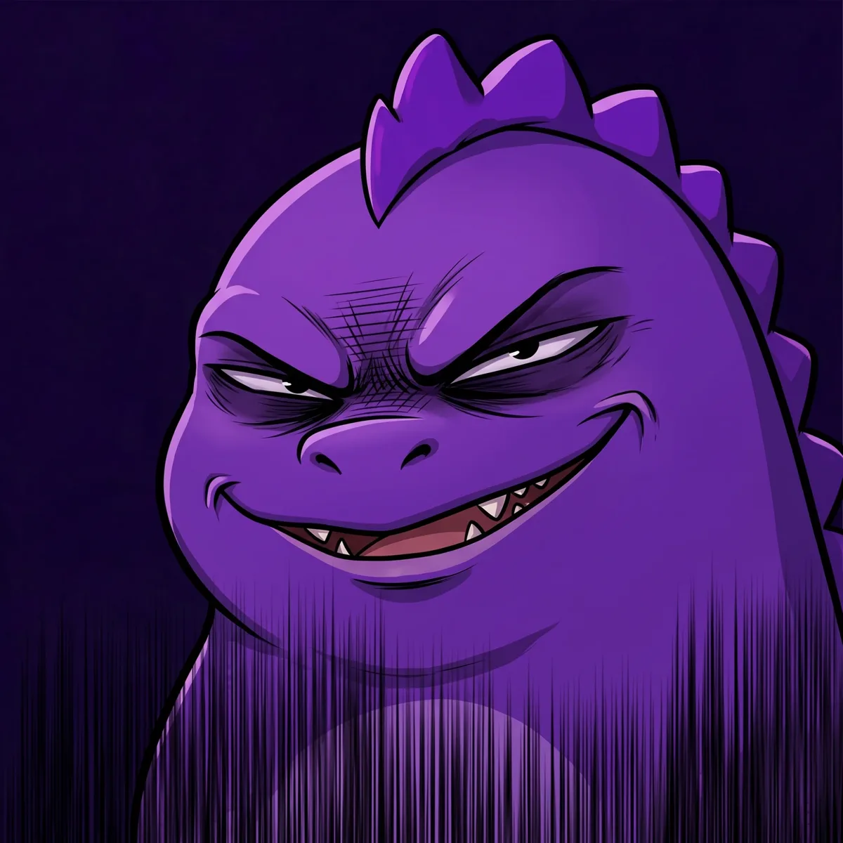 GRIMON smirking in the dark